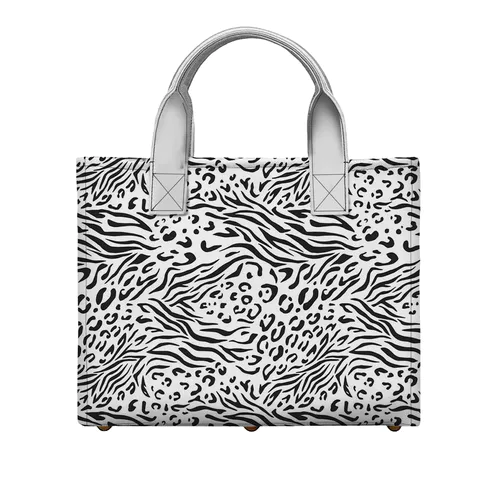 Q&n Cosmetic Bag Company Introduces Its Unique Zebra-and-Leopard Print Tote Bag: A Chic and Versatile Choice for Every Woman
